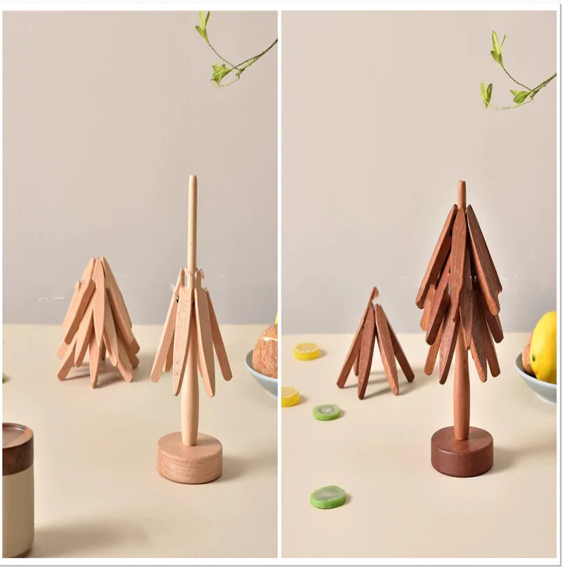 Wooden Trivet Heat-Resistant Mat